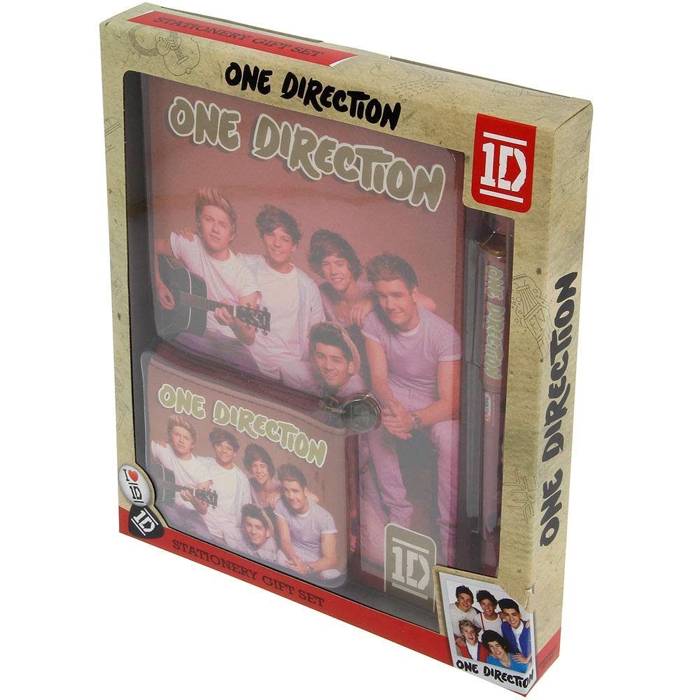 [One Direction] ワンダイレクション 直筆サイン入り 缶ケース One Direction A5 Notebook, Coin Purse and Pen Set with Gift Pack